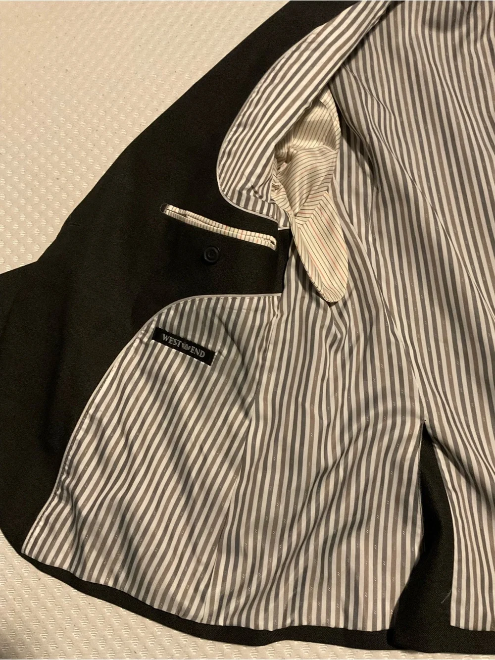 Classic grey Double-Breasted Blazer WESTEND